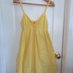 Forever 21 Yellow Summer Dress with Decorative Inlay Sz S